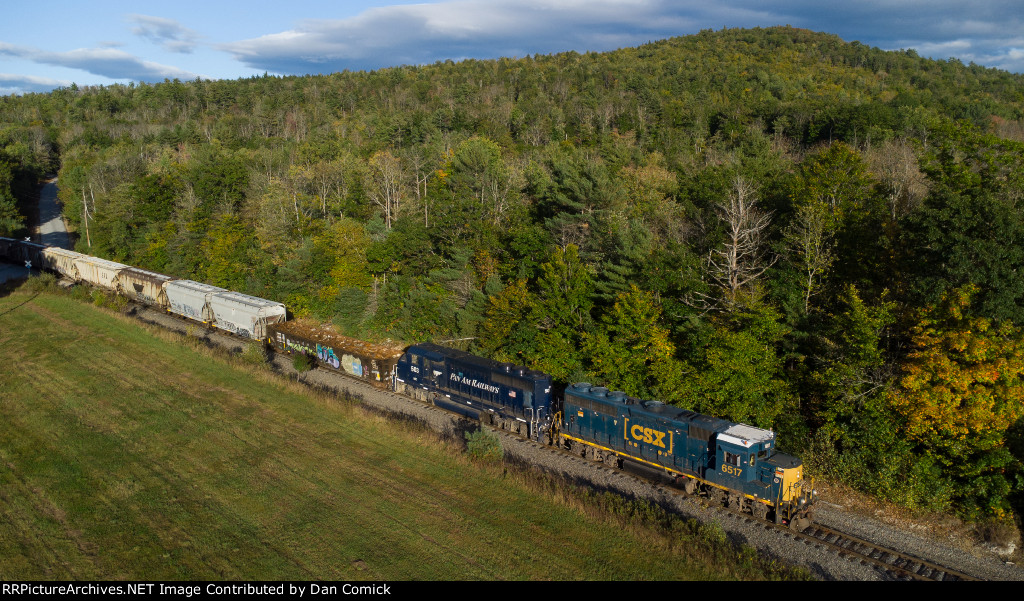CSXT 6517 Leads L054 at Canton